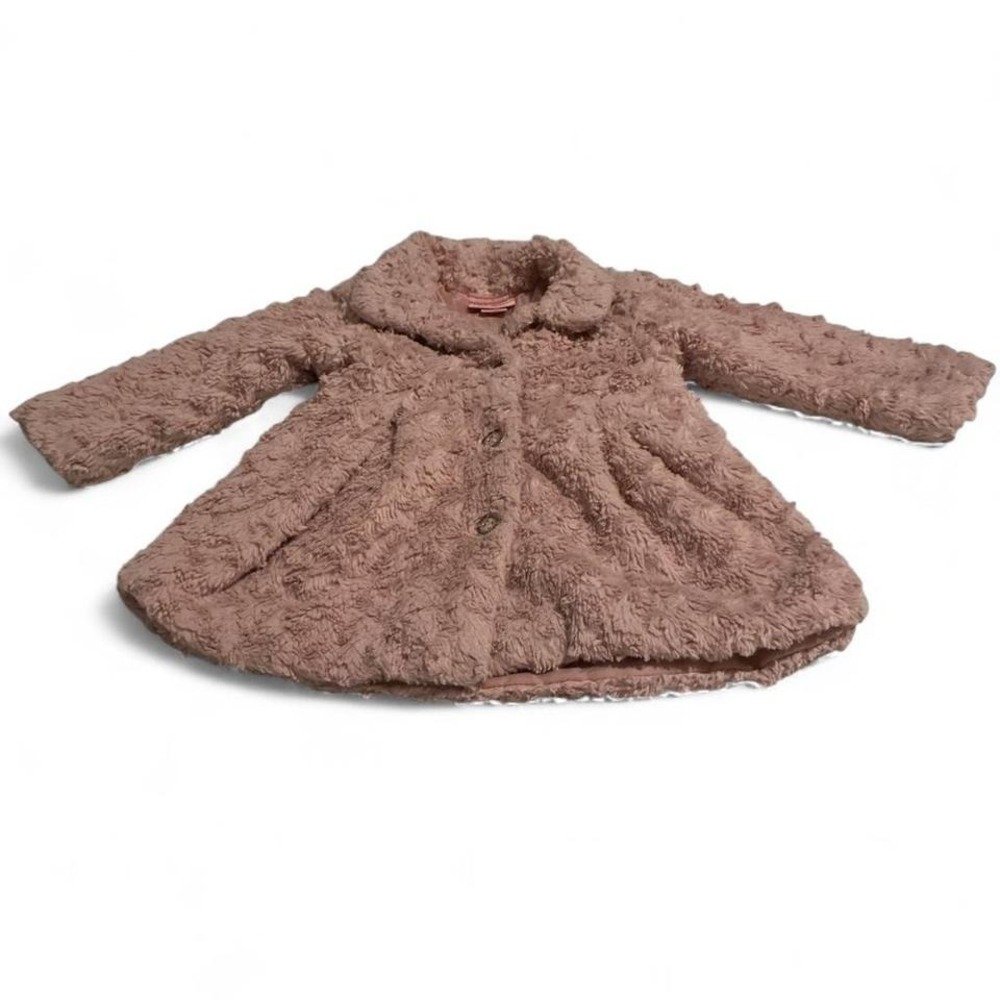 Juicy‎ Couture toddler's pink faux fur coat. #kidscore #juicycouture